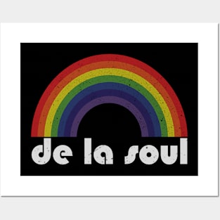 De La Soul Vintage Retro Rainbow Posters and Art